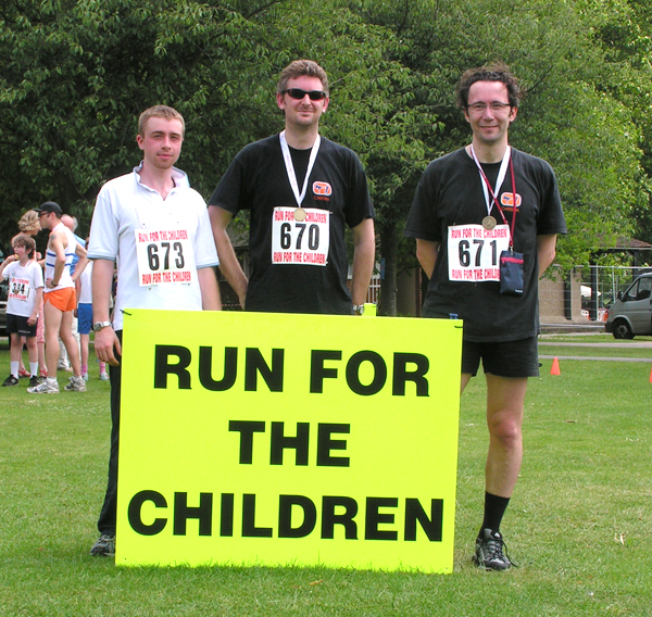 left to right, Gwyn, Colin and Massimo